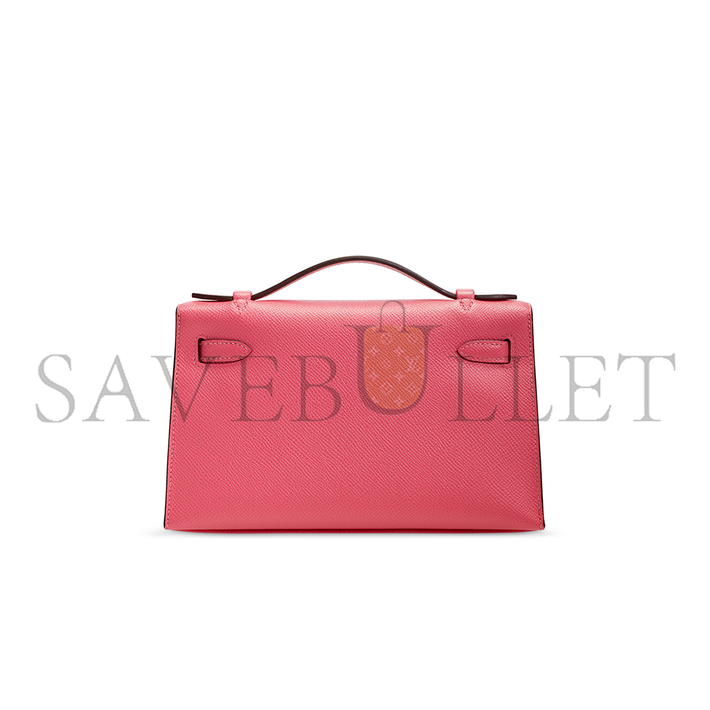 HERMES MINI KELLY EPSOM 8W ROSE AZALEE (22*14*7cm) 